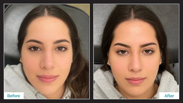 Powdered Brows - Before & After
