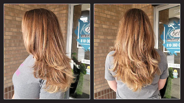 Heavy Layered Haircut With Soft Blonde Balayage - By Kristan Sayers