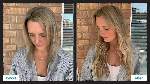 Blonde Hilights & Fusion Classic K-Tip Hair Extensions