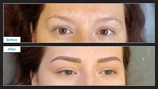 Powdered Brows - Before & After