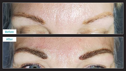 Tattooed Brows - Before & After - By Heidi King | K Bella - Brighton, MI