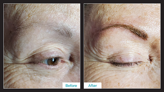 Machine Brows - Before & After - By Heidi King | K Bella - Brighton, MI