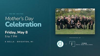 K Bella Mother's Day event at the salon in Brighton, MI on Friday, May 8, 2026